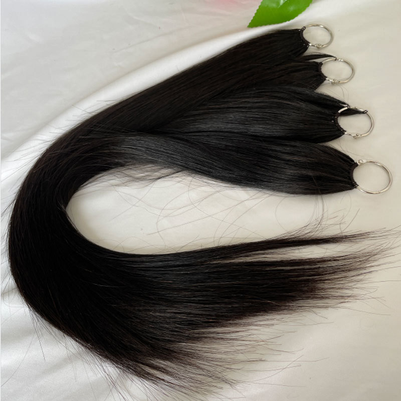 Feather Hair Extension 200pc/Lot Silky Straight Hair Extensions 18-24inch 100% Human Hair Extensions For Women Natural Color