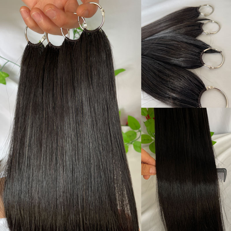 Feather Hair Extension 200pc/Lot Silky Straight Hair Extensions 18-24inch 100% Human Hair Extensions For Women Natural Color