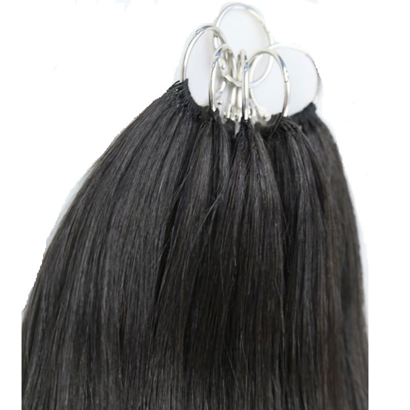 Feather Hair Extension 200pc/Lot Silky Straight Hair Extensions 18-24inch 100% Human Hair Extensions For Women Natural Color