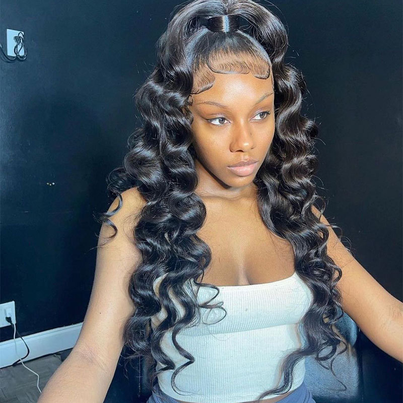 Lace Front Human Hair Wigs 13x4 Transparent Lace 100% Human Hair Wigs Loose Body Wave Lace Wigs For Women Human Hair Pre Plucked Lace Frontal Wig