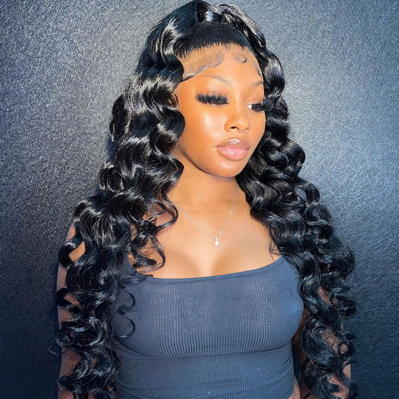 Lace Front Human Hair Wigs 13x4 Transparent Lace 100% Human Hair Wigs Loose Body Wave Lace Wigs For Women Human Hair Pre Plucked Lace Frontal Wig