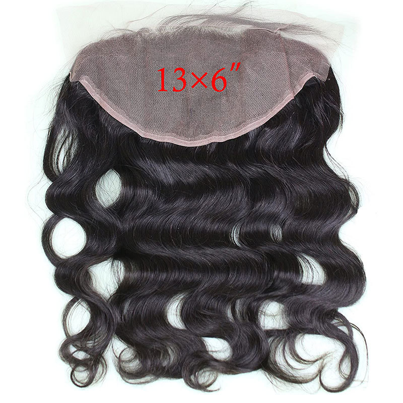 Brazilian Hair Transparent Full Lace Frontal Pre Plucked With Body Wave Ear To Ear 13X6 Lace Frontal Closure Human Hair Pieces Silk Straight Lace Closure