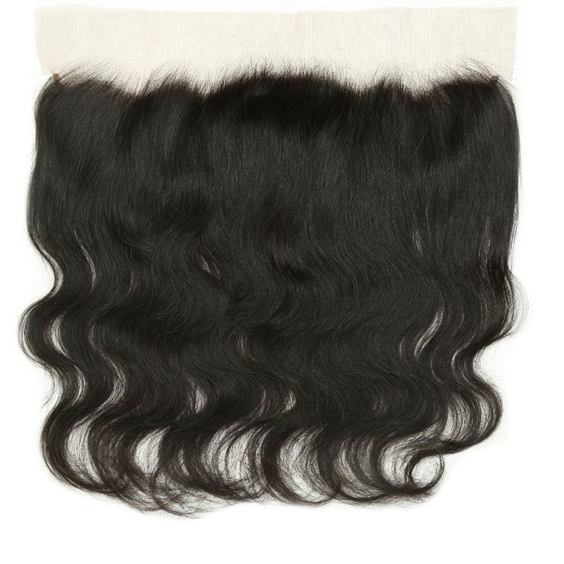 Brazilian Hair Transparent Full Lace Frontal Pre Plucked With Body Wave Ear To Ear 13X6 Lace Frontal Closure Human Hair Pieces Silk Straight Lace Closure