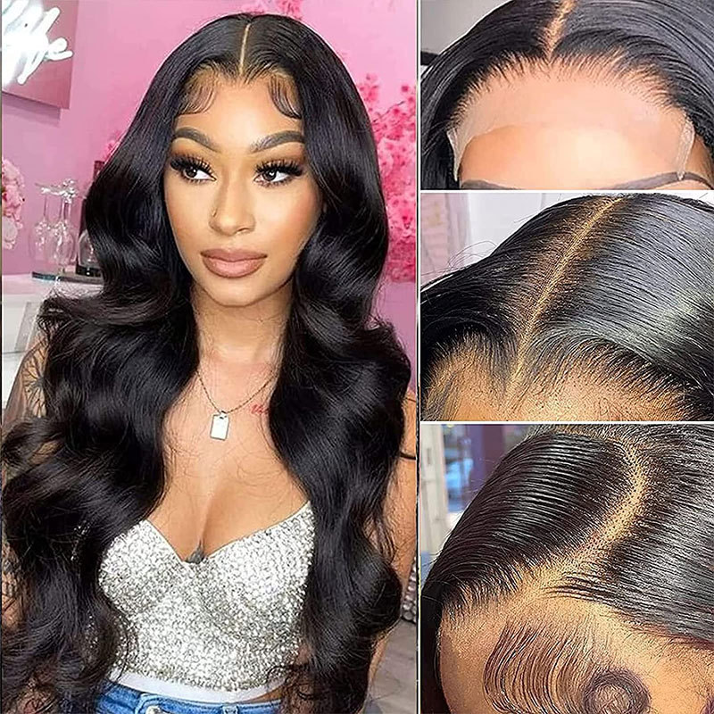 Voloria Full Lace Human Hair Wigs For Women Body Wave HD Transparent Lace Wigs Natural Color Brazilian Human Hair Wigs Glueless Wave Wig