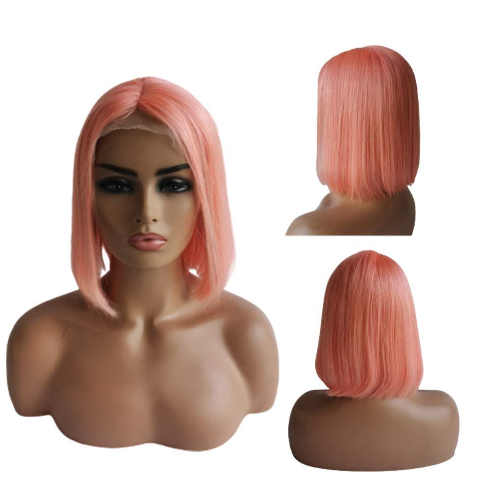 Orange Ginger Human Hair Straight Wigs BOB Wig 13x4 Lace Front Human Hair Wigs Transparent Lace Wig For Black Women Brazilian Remy Hair 180% Density