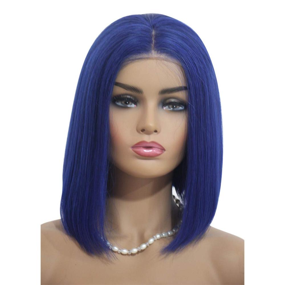 Orange Ginger Human Hair Straight Wigs BOB Wig 13x4 Lace Front Human Hair Wigs Transparent Lace Wig For Black Women Brazilian Remy Hair 180% Density