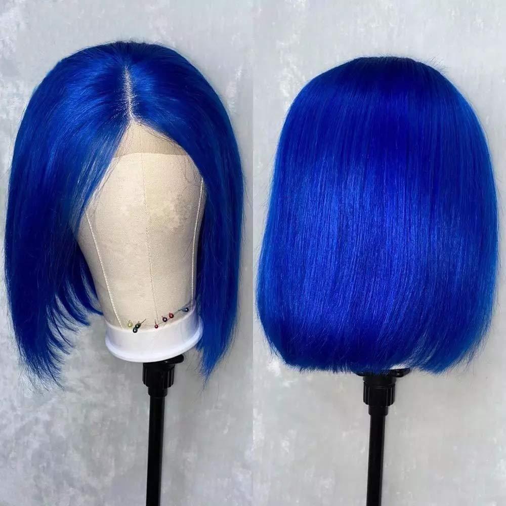 Colored Human Hair Wigs 13x4x1 Pink Color Lace Front Human Hair Wigs Deep Wave Brazilian Human Hair Curly Lace Wigs For Women