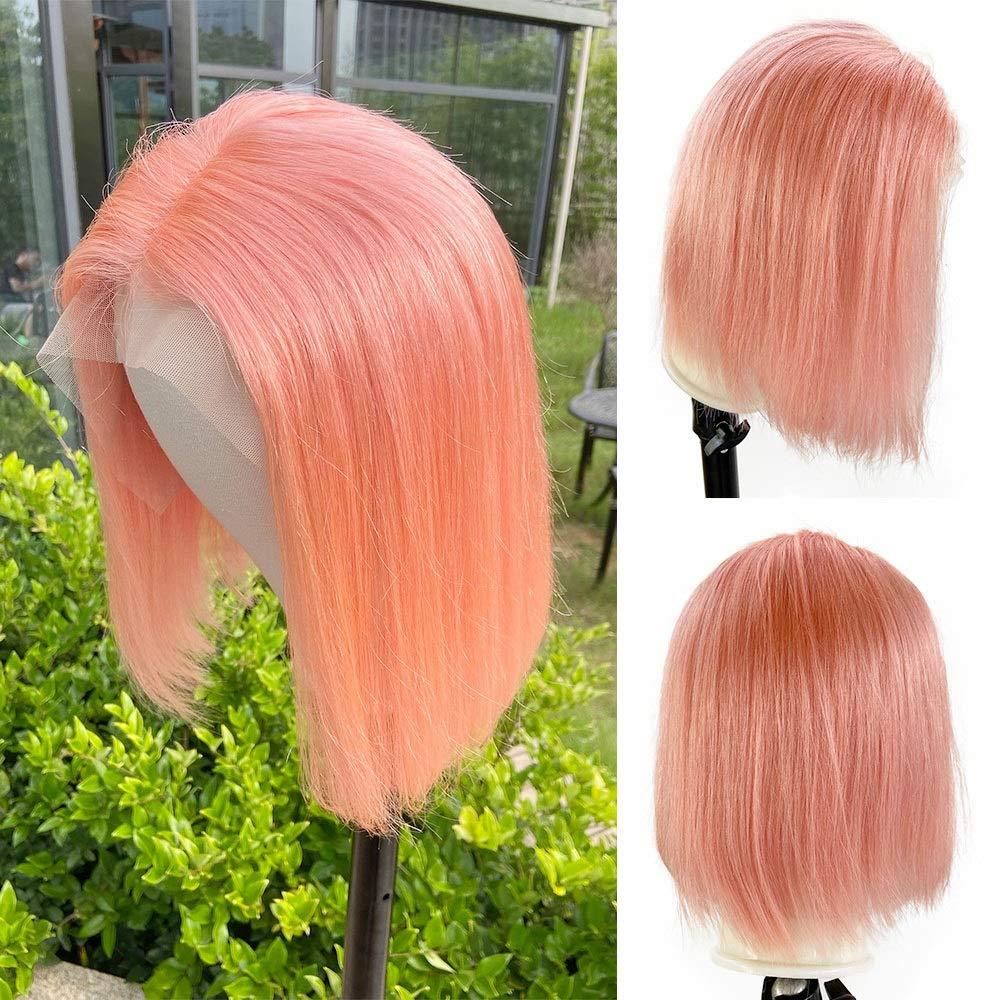 Orange Ginger Human Hair Straight Wigs BOB Wig 13x4 Lace Front Human Hair Wigs Transparent Lace Wig For Black Women Brazilian Remy Hair 180% Density
