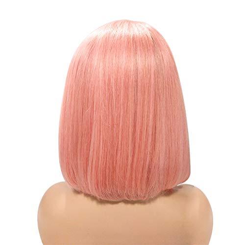 Orange Ginger Human Hair Straight Wigs BOB Wig 13x4 Lace Front Human Hair Wigs Transparent Lace Wig For Black Women Brazilian Remy Hair 180% Density