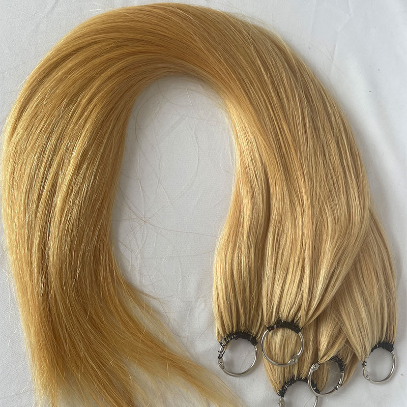 Blonde Colored 100% Human Hair Feathers For Hair Extensions 200pcs/Lot 18-24inch Straight Long Feather Hair Extension For Women