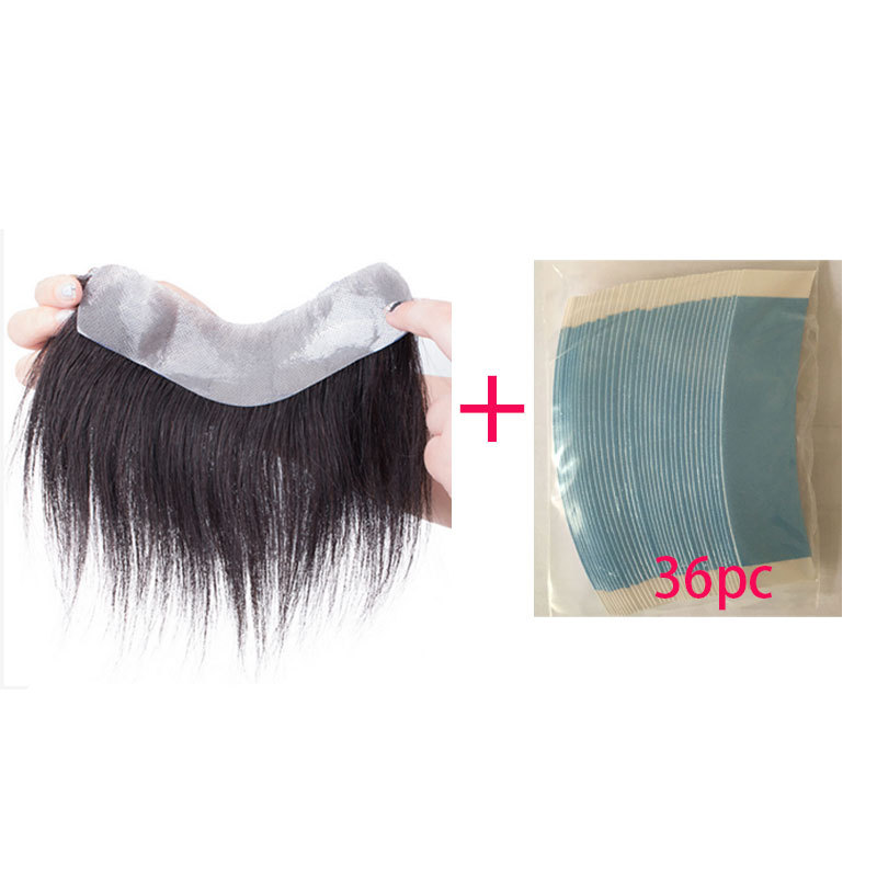 Men's Toupee Human Short Hair Piece For Men V Style Front Male Remy Hair Natural Extension Hairline With Thin Skin Base Blonde Color