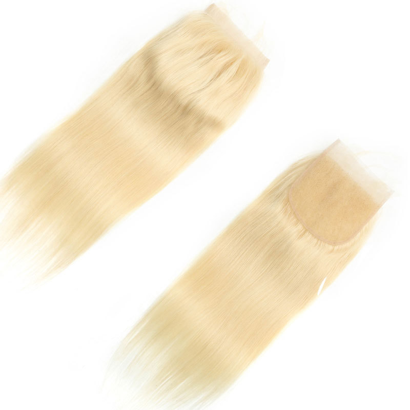 Body Wave Human Hair 4×4 Lace Closure 100% Human Hair Straight Closure Pre Plucked 613 Blonde Brazilian Remy Hair Lace Closure For Women