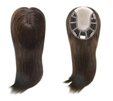 HQ Fine MONO Human Hair Chinese Cuticle Remy Hair Topper Durable Mesh Extensions