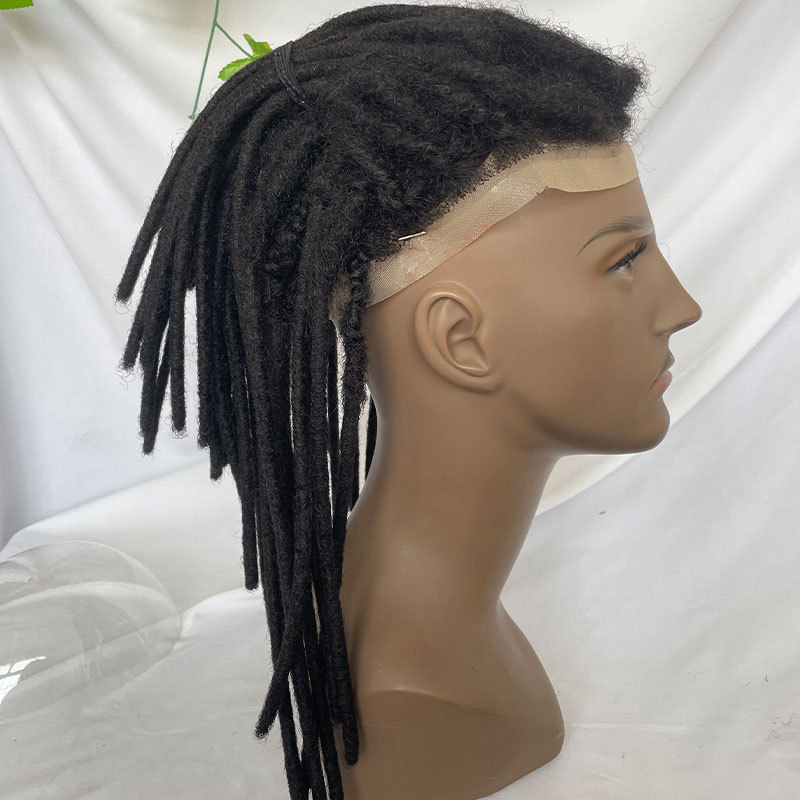Voloria Hair 2022 New Toupee For Men Full Lace Afro Toupee Wig For Black Men Male Hair Prosthesis System Unit Curly Wigs For Men Human Hair Men Toupee