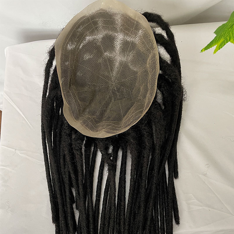 Voloria Hair 2022 New Toupee For Men Full Lace Afro Toupee Wig For Black Men Male Hair Prosthesis System Unit Curly Wigs For Men Human Hair Men Toupee