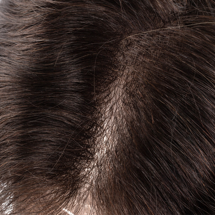 Custom V-looped Thin Skin Base Hair System Wholesale For Men
