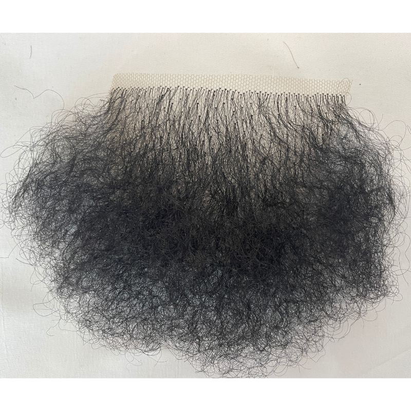 Invisible Realistic Natural Fake Private Hair  Temprature  Synthetic Fiber Body Hair Armpit Hair Chest Hair Fake Mustache for Men and Women