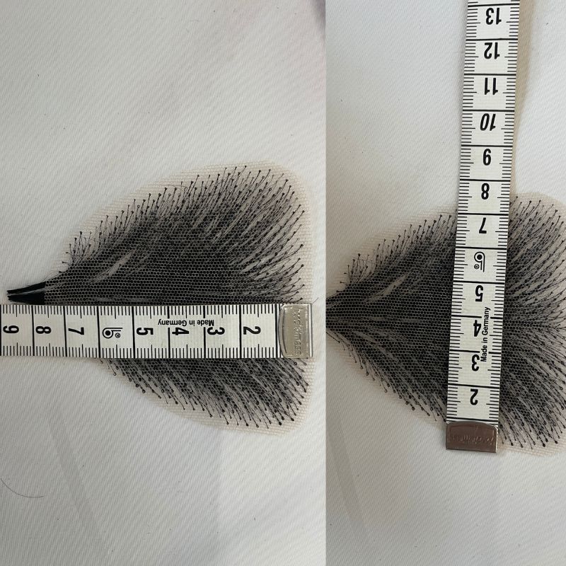 Invisible Realistic Natural Fake Private Hair  Temprature  Synthetic Fiber Body Hair Armpit Hair Chest Hair Fake Mustache for Men and Women