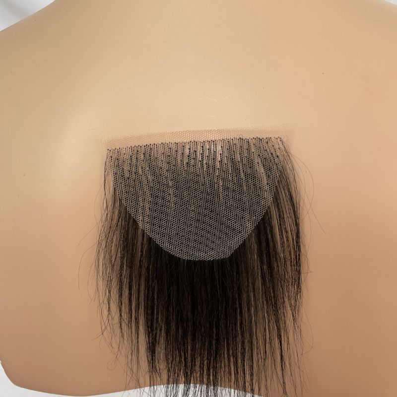 Invisible Realistic Natural Fake Private Hair  Temprature  Synthetic Fiber Body Hair Armpit Hair Chest Hair Fake Mustache for Men and Women