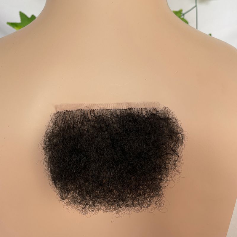 Invisible Realistic Natural Fake Private Hair  Temprature  Synthetic Fiber Body Hair Armpit Hair Chest Hair Fake Mustache for Men and Women