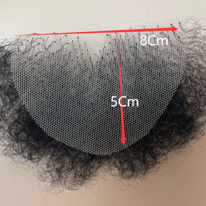 Invisible Realistic Natural Fake Private Hair  Temprature  Synthetic Fiber Body Hair Armpit Hair Chest Hair Fake Mustache for Men and Women