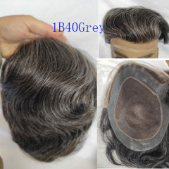 1B Mixed 40% Grey Hair
