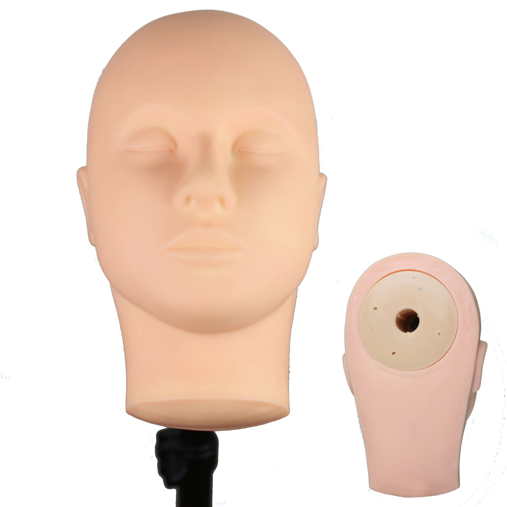 Mannequin Head High-quality Skin Massage And Makeup Closed Eyes Face Makeup Trainning For Eyelash Makeup Practice Makeup Model