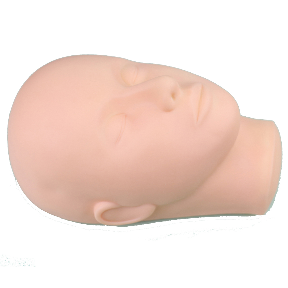 Mannequin Head High-quality Skin Massage And Makeup Closed Eyes Face Makeup Trainning For Eyelash Makeup Practice Makeup Model