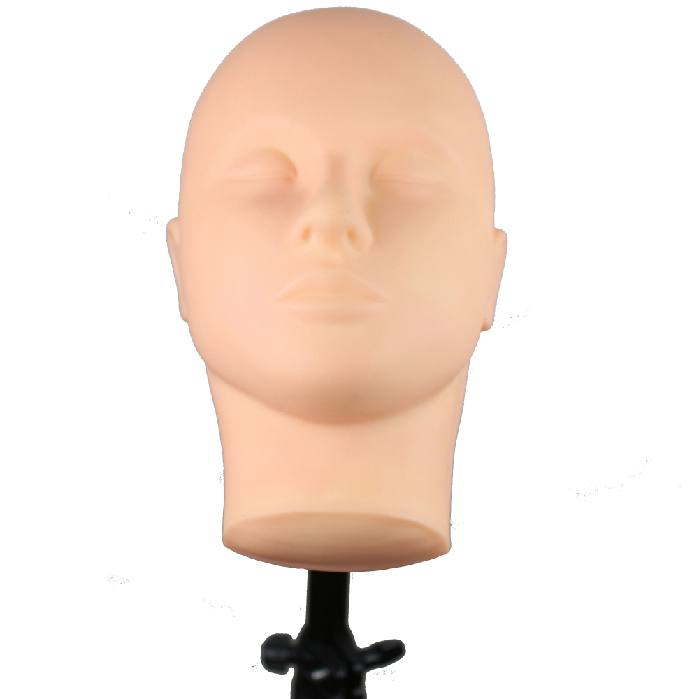 Mannequin Head High-quality Skin Massage And Makeup Closed Eyes Face Makeup Trainning For Eyelash Makeup Practice Makeup Model