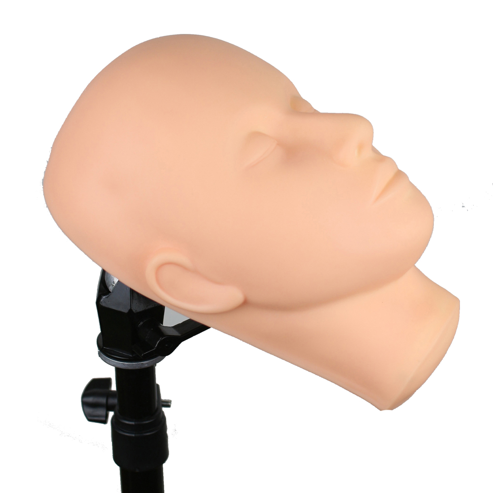 Mannequin Head High-quality Skin Massage And Makeup Closed Eyes Face Makeup Trainning For Eyelash Makeup Practice Makeup Model