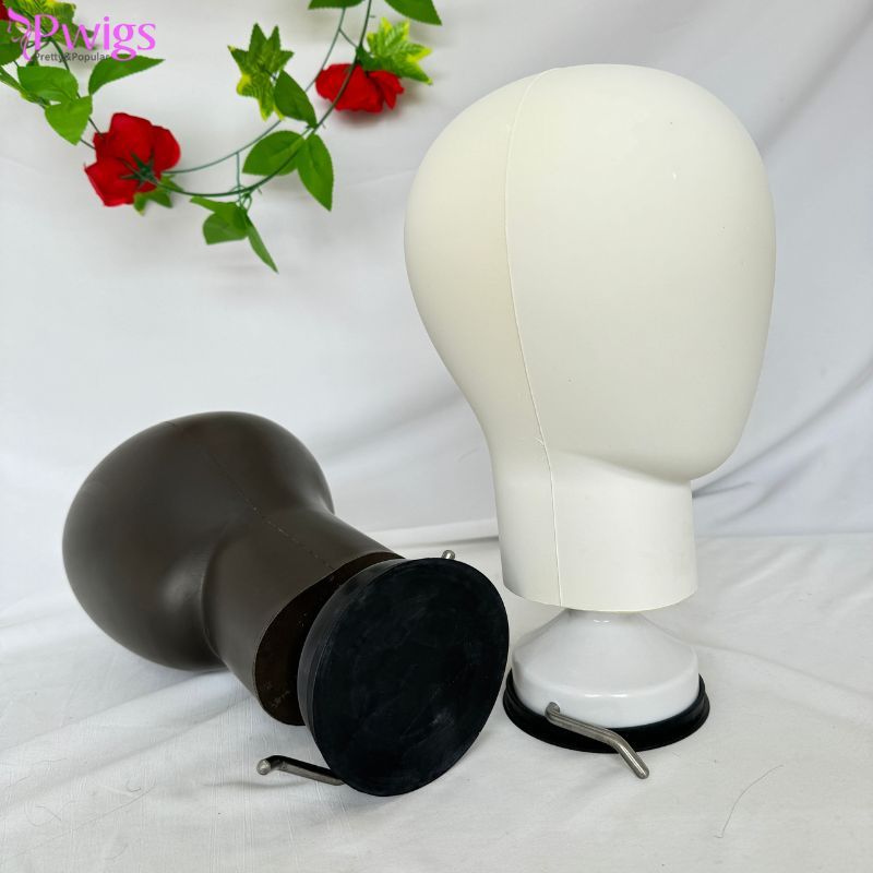 Mannequin Head High-quality Head Model with Suction Cup Base Black or White For Display Hair Wigs High 33cm Head Circumference 53cm