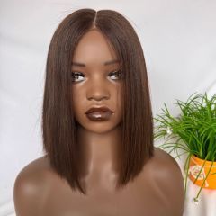 200% Density 2x6 Lace Bob Human Hair Wigs For Women Straight Short Wigs Remy 12A Top Grade Human Hair Glueless Wig Pre Plucked
