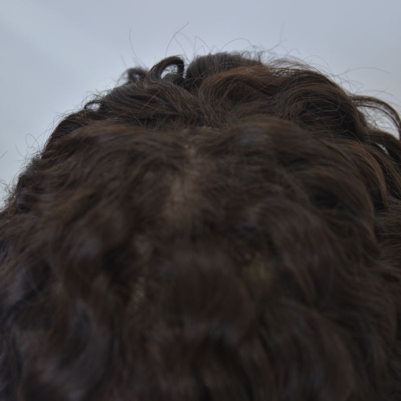 Voloria Wig for Women and Men 100% Cambodian Human Hair Wigs Glueless Natural Brown Wigs Medium Cap 7 Inch Clip in Wigs