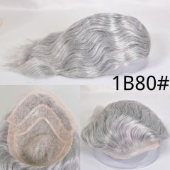 1B Mixed 80% Grey Hair
