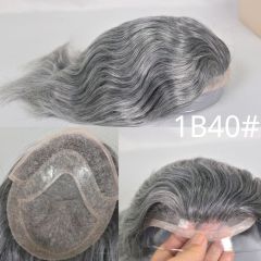 1B Mixed 40% Grey Hair