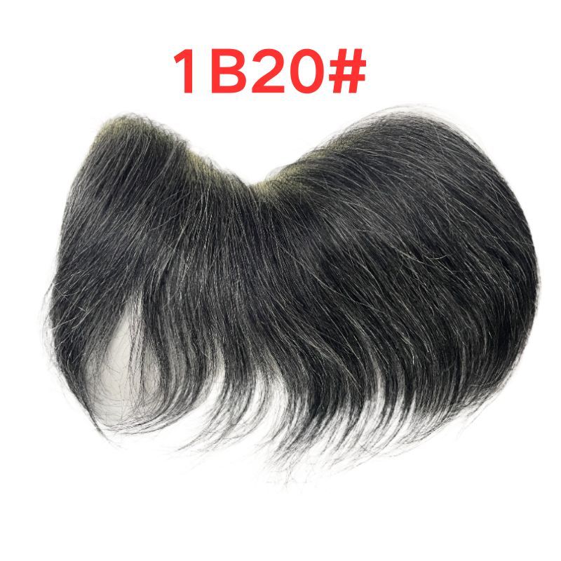 Men Frontal Hairline Toupee 100% Human Hair Skin PU Man Hairpieces Topper For Natural Hairline #4 Medium Brown Color Toupee For Men Replacement System V Frontal Toupee 4x18CM