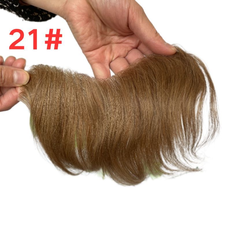 Men Frontal Hairline Toupee 100% Human Hair Skin PU Man Hairpieces Topper For Natural Hairline Replaceme #2 Dark Brown Color Toupee For Men Replacement System V Frontal Toupee 4x18CM