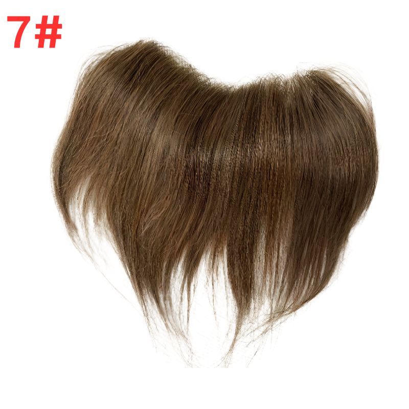 Men Frontal Hairline Toupee 100% Human Hair Skin PU Man Hairpieces Topper For Natural Hairline Replaceme #2 Dark Brown Color Toupee For Men Replacement System V Frontal Toupee 4x18CM