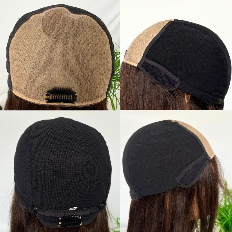 Women Toupee 12A 5x5 Silk Top Based Full Lace Bob Short Wig for Women 100% Human Hair Wigs Glueless Loose Wavy Natural Brown Hair 12 Inch Hair Toppers