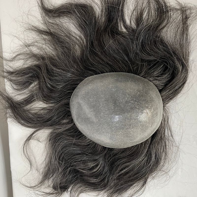 12inch Long Hair Wigs For Women Real Virgin Human Hair Thin Skin Full PU Hair Pieces For Women 10X8 Blonde Color 613 Toupee For Women and Men