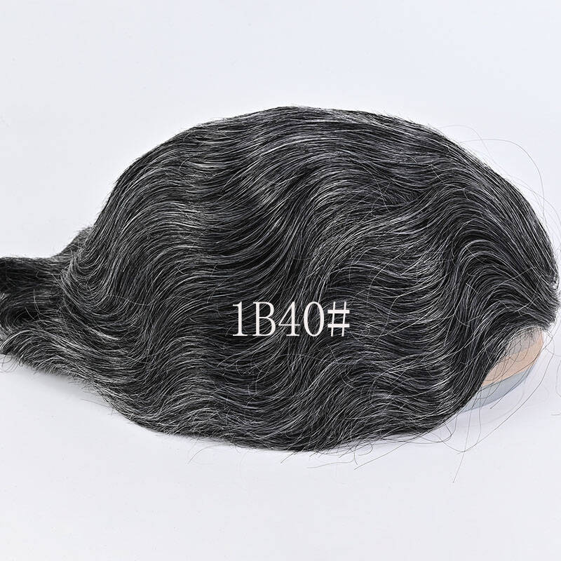 Men's Toupee 10×8 Wigs Human Hair Men's Toupee Mono Lace with PU Base Men's Hair 613 Blonde Color European 100% Human Monofilament Hair System