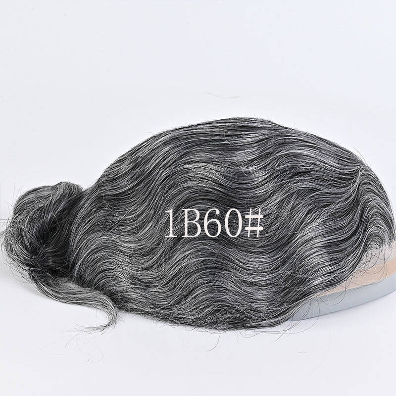 Men's Toupee 10×8 Wigs Human Hair Men's Toupee Mono Lace with PU Base Men's Hair 613 Blonde Color European 100% Human Monofilament Hair System