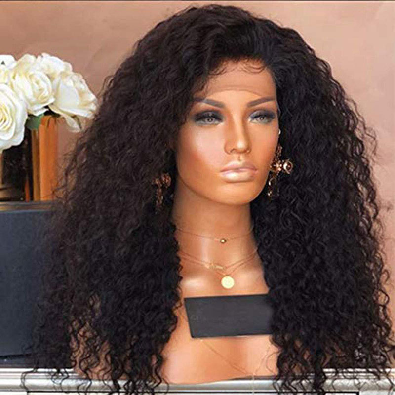 300% Density 13x4” Lace Front Human Hair Wigs Water Wave Brazilian Remy Human Hair Free Part Lace Front Wig With Baby Hair For Women Human Hair Curly