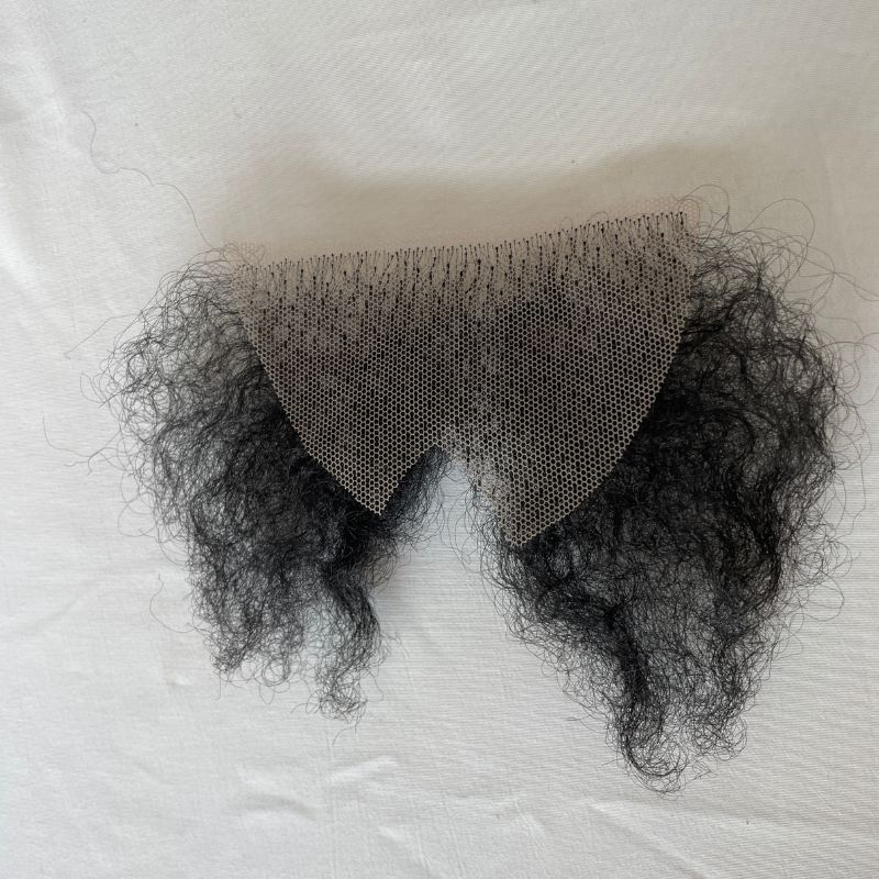 Invisible Realistic Natural Fake Private Hair  Temprature  Synthetic Fiber Body Hair Armpit Hair Chest Hair Fake Mustache for Men and Women