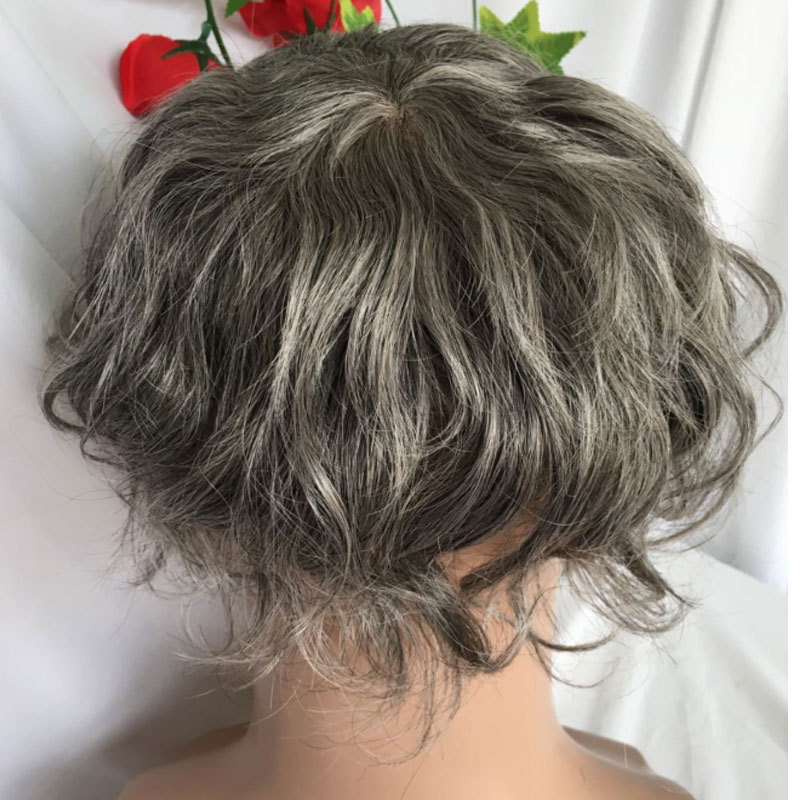 Human Hair Toupee for Men - 10x8 in Hair Replacement System