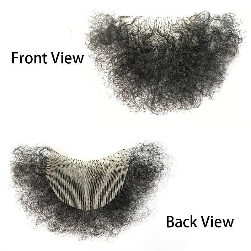 Invisible Realistic Natural Fake Private Hair  Temprature  Synthetic Fiber Body Hair Armpit Hair Chest Hair Fake Mustache for Men and Women