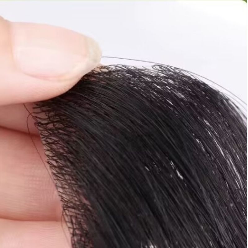 Human Hair Toupee for Men - Ultra Thin Skin Full PU Base Hair Replacement System