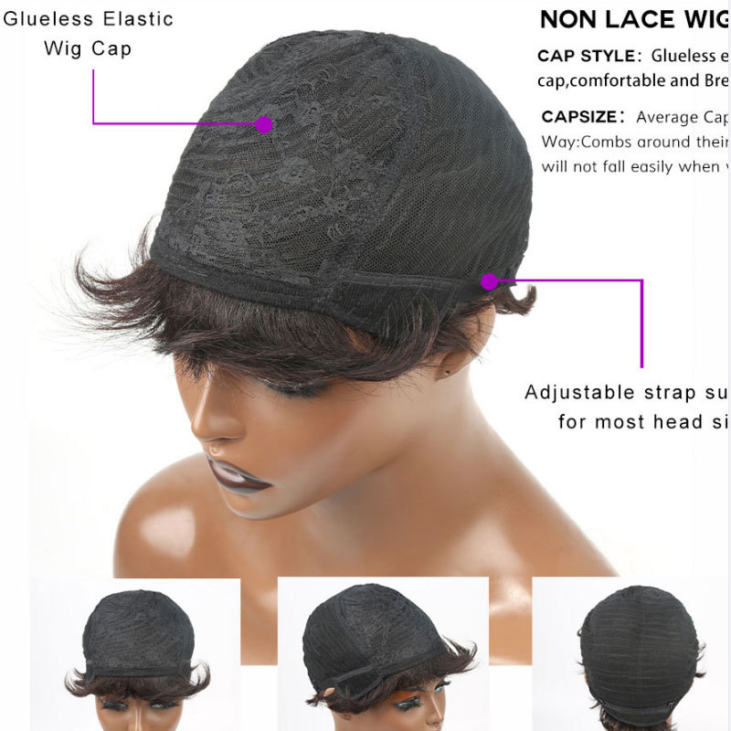 Straight Human Hair Wig for Women - 150% Density
