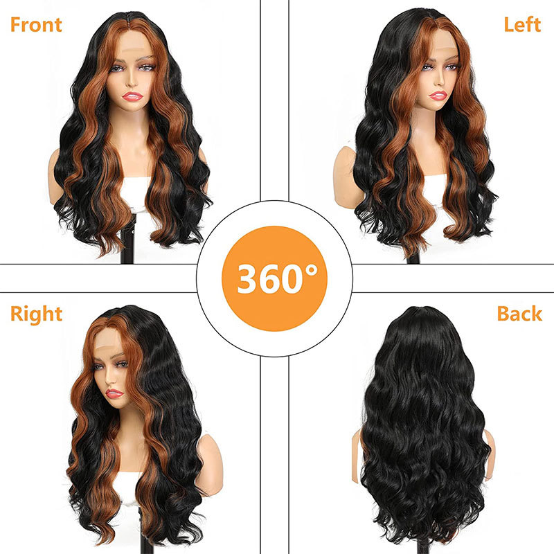 Body Wave Brazilian Remy Human Hair Wig for Women - Lace Front, Glueless