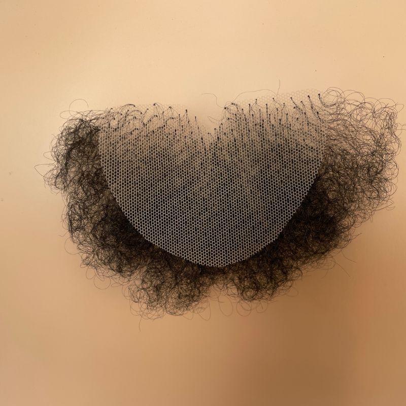 Invisible Realistic Natural Fake Private Hair  Temprature  Synthetic Fiber Body Hair Armpit Hair Chest Hair Fake Mustache for Men and Women
